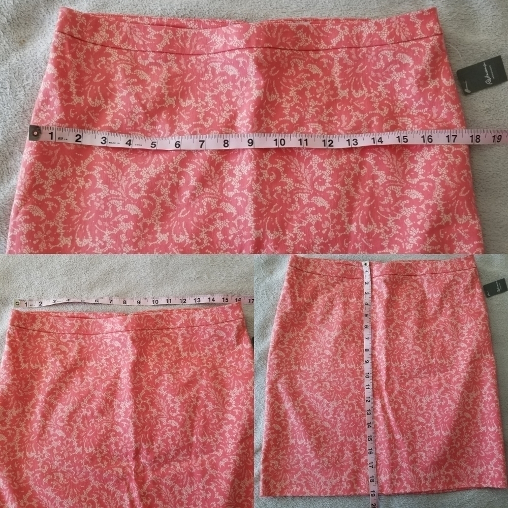 Reitmans Coral Lace Pattern Skirt 8P NWT - Picture 8 of 9